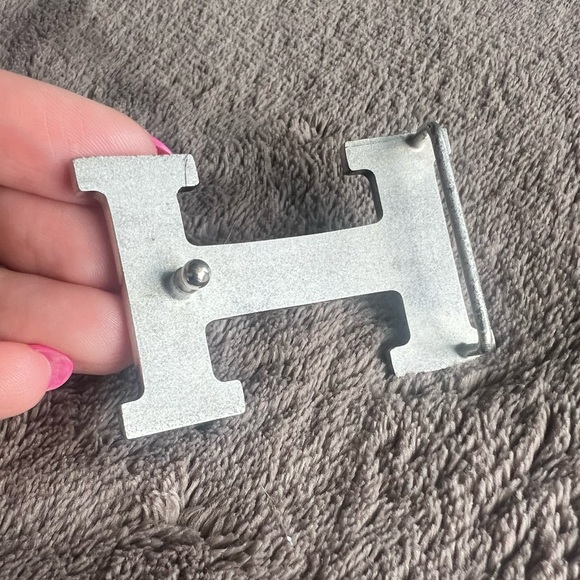 ? AUTHENTIC Hermes Silver polished palladium Constance 32mm Belt Buckle